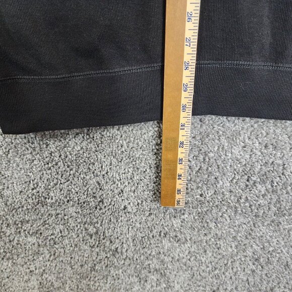 Old Navy‎ Thermal Sweater Mens XL Black Long Sleeve Crew Neck Patched Casual - Picture 7 of 8